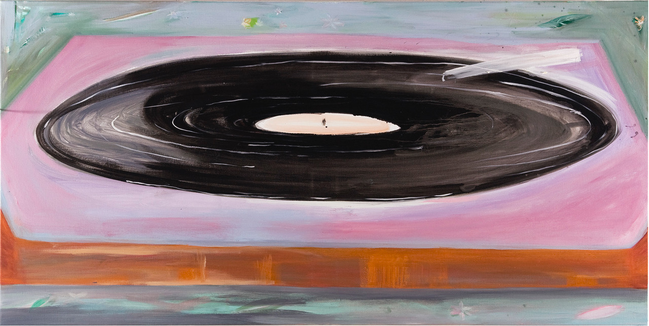 Corinne Bonsma - ‘Elpee’, oil on canvas, 80x160 cm